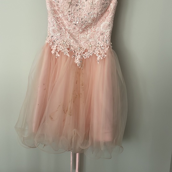 Pearl pink corset dress size 2 - Picture 3 of 9